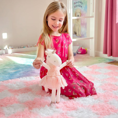 Ballerina Stuffed Unicorn - Unicorn Stuffed Animal, Gifts for Dance Recitals and Ballerinas