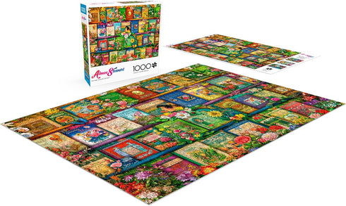 Buffalo Games - Aimee Stewart - Vintage Summer Books - 1000 Piece Jigsaw Puzzle for Adults