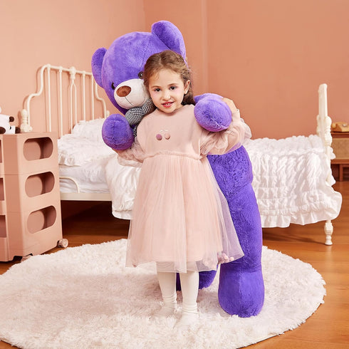IKASA Giant Teddy Bear Stuffed Animal Plush Toy - Large Bear Cute Jumbo Soft Toys - Gifts for Kids