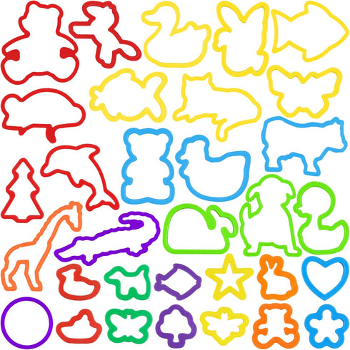 Dough Play Tools Set for Kids, 32 PCS Dough Accessories with Animal