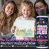 200ML 3000/4500/5000 Jigsaw Puzzle Glue Clear with Applicators, Non-Toxic, Quick Dry & Water-Soluble for Adults, Puzzle