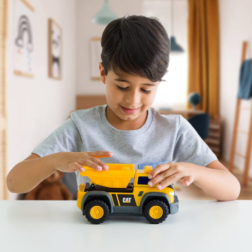 CAT Construction Toys, Truck Constructors Toy Dump Truck with Realistic Lights & Sounds, Batteries Included