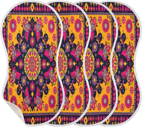 YEGAME Set 1 11 22 Inch Muslin Baby Burp Cloths of - Mandala Super Absorbent Cotton Burping Rags Soft Baby Washcloths