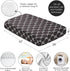 Sweet Jojo Designs Fitted Baby Crib Sheets (Black and White Bows) for Girls, Infant Nursery, Toddler Room - Standard