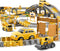 TEMI 236 PCS Construction Toys Race Tracks for 3-6 Year Old Boys, Flexible Track Playset with Construction Cars