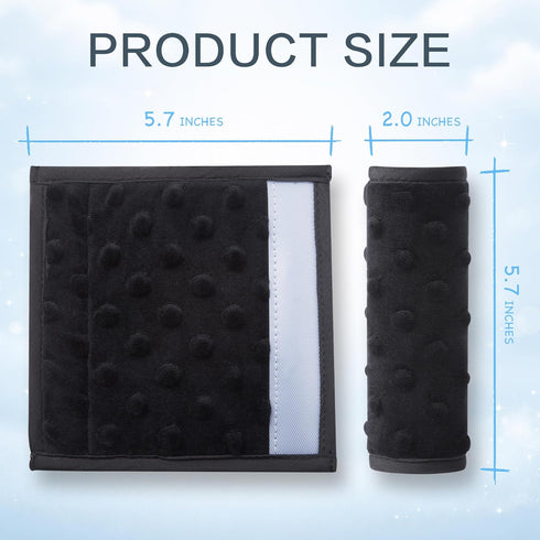 Pro Goleem Car Seat Strap Covers for Babies Soft Car Seat Strap Shoulder Pads for All Car Seats, Stroller, Pushcar