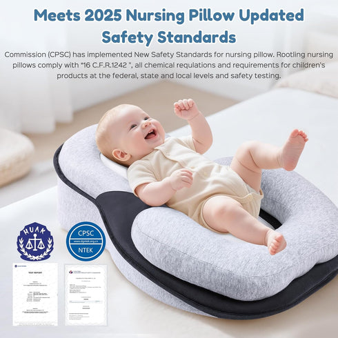 MINGXUSMGS Tummy Baby Feeding Support Wedge Pillow, Infant Nursing Cushion with Gentle Incline for Bottle Feeding