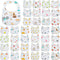 Hicarer 36 Pack Muslin Baby Bibs Bulk Adjustable Newborn Toddler Drool Snap