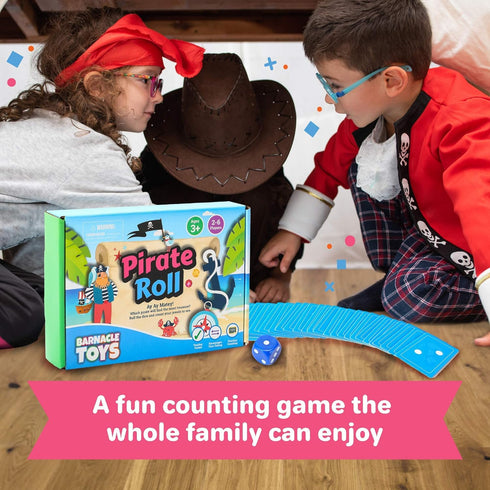 Pirate Roll - Toddler Board Games for Kids, Preschool Games for 3 and 4 Year Olds