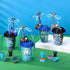 Watersay 218 Set Pcs Video Game Party Favors Includes Drink Cup with Lid Game Card Pencil Sharpener Eraser Stickers