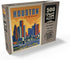 MyPuzzle Houston, Texas Vintage Poster, Skyline - Premium 500 Piece Jigsaw Puzzle for Adults