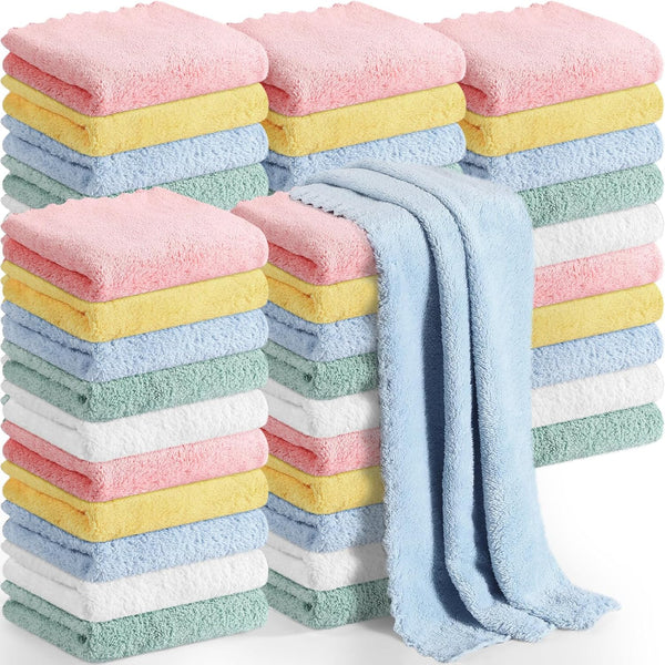 Newwiee 50 Pack Baby Burp Cloths 20''x10'' Absorbent Burping Cloths for Girl
