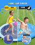 VISTOP Non-Slip Splash Pad for Kids and Dogs, Thicken Sprinkler Pool for Summer Fun (67 inch, Blue&Blue)