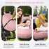 Winter Car Seat Cover for Baby Girl, Waterproof Infant Carseat Cover with Warm Plush Lining & Dual Zippers, Universal