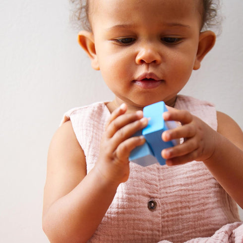 HABA Fun with Sounds Wooden Discovery Blocks for Toddlers with Acoustic Sounds, Toddler Toys for Preschool Learning