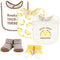 Hudson Baby Unisex Baby Cotton Bib and Sock Set, Taco Tuesday, One