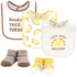 Hudson Baby Unisex Baby Cotton Bib and Sock Set, Taco Tuesday, One