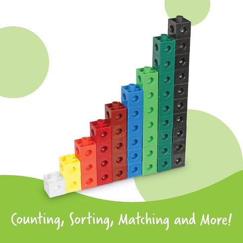 Learning Resources Snap Cubes, 100 Pieces, Educational Counting Toy for Ages 5+, Classroom Supplies