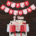 DCJHFJ Strawberry High Chair Banner Felt Strawberry Happy Birthday Banner Berry First