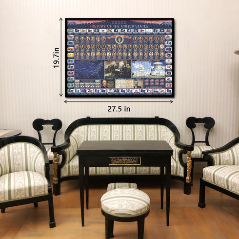 PPuzzling 2025 1000 American History Jigsaw Puzzles Pieces, United States Puzzles for Adults Featuring USA Map