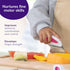 doddl Toddler Utensils, Ergonomic Fork Spoon and Knife Set for Self Feeding, Stainless Steel for 1-3 Year Olds