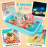 Toys,Summer Set 3 4 5 6 7 8 Carolart Pet Sensory Bin,Hamster and Rabbit Habitat,Animal Sensory Sand Kit for Boys