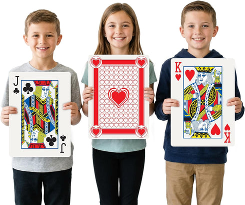 Gamie Giant Poker Jumbo Playing Cards - 10.5 Inches X 14.5 Inches