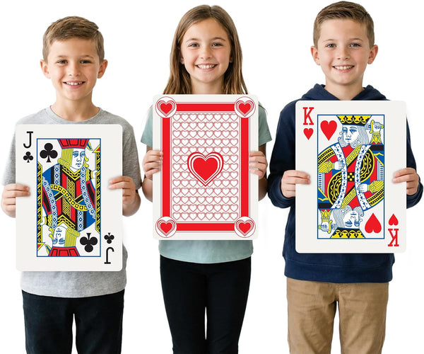 Gamie Giant Poker Jumbo Playing Cards - 10.5 Inches X 14.5 Inches