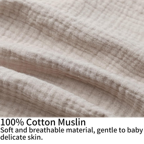 100% Onacosht Muslin Nursing Pillow Cover Soft Cotton Feeding Pillow Slipcover Fits Standard Infant Nursing Pillow