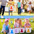 12 Jexine Pcs Easter Bunny Basket Bags Bulk for Kids Gift Bucket Easter Eggs Hunt Basket with Handle Rabbit Fluffy