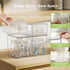Countertop, 4 Pack Baby Bottle Storage Organizer: Clear Stackable Storage Drawers, Acrylic Bottles Station Organizer