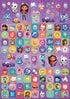 Gabby's Dollhouse Mega Pack 01.70.22.036 | Three Types of Stickers (Around 150 Total) | Reusable on Non-Porous Surfaces