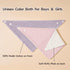 Muslin Baby Drool Bibs, 6 Pack Soft Triangular Adjustable Baby Bandana Bibs for Unisex Girls & Boys
