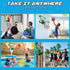 OKKIDY Mini Indoor Basketball Hoop, Light-Up Basketball Hoop with Electronic LED Scoreboard, Small Outdoor Game Toys