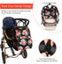Diaper Bag Backpack, Multi-Function Baby Bag with Insulated Pockets and Large Capacity Organizer for Mom/Dad, Flower