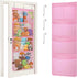 Lifewit Stuffed Animal Storage, Over the Door Organizer with 5 Expandable Mesh