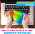 Power Your Fun Arggh Rainbow Giant Stress Balls for Adults, 3.75 Inch Large Stress Balls for Kids, Fidget Toy