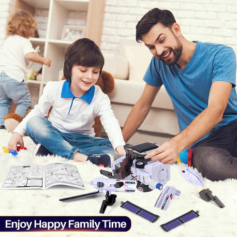 STEM Toys for Kids Ages 8-12, Solar Robot Science Kits, 120Pcs Building Experiments for 8-14 Year Olds