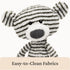 1 15 GUND Toothpick Stripes, Teddy Bear Stuffed Animal for Ages and Up, Black/White
