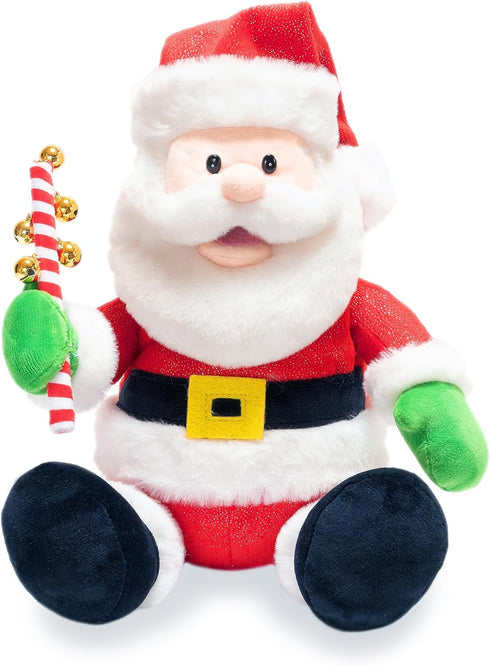Cuddle Barn - Jingling Santa | Singing Santa Claus Christmas Plush Toy