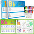 Coogam Handwriting Drawing Practice Cards, 36pcs Alphabet Number Painting Coloring with Pens,