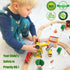 55PCS Set 3-7, Tiny Land Wooden Train - Compatible with Major Brand Tracks, Educational Toy for Toddlers & Kids Ages