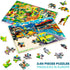 QUOKKA Wooden Kids Puzzles Ages 4-6 - 4 x 60 Piece Puzzles for Kids Ages 4-8, Cars, Ships, and Animals