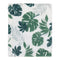Simply Baby Palm Leaf Green and White - Tropical Super Soft Baby Blanket
