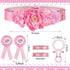 53 Set Pcs Baby Shower Pacifiers Include Maternity Sash Pink Acrylic Baby Pacifier It's a Girl Ribbon Pacifier