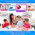 2 4 Curious Learn ABC Learning for Toddlers | Learning Resources | English & Spanish Sound Book | Preschool Learning