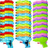 Threan 100 Pack Mini Water Guns - Colorful Plastic Squirt Pistols for Kids and Adults, Summer Pool Party Favors