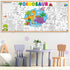Naozinebi Dinosaur Giant Coloring Poster for Large Coloring Tablecloth Big Paper Sheets Page Dino Table Cloth DIY