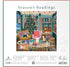 Galison 500 Piece Season's Reading Jigsaw Puzzle - Cozy Christmas Bookshop Scene with Gold Foil Accents