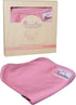 Pink Baby Receiving Blanket for Girls, Soft Blanket, All Jersey Knit Cotton, 35 x 35 inches